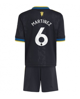 Manchester United Lisandro Martinez #6 Maglia Gara Terza Repliche 2025-26 Bambino Maniche Corte